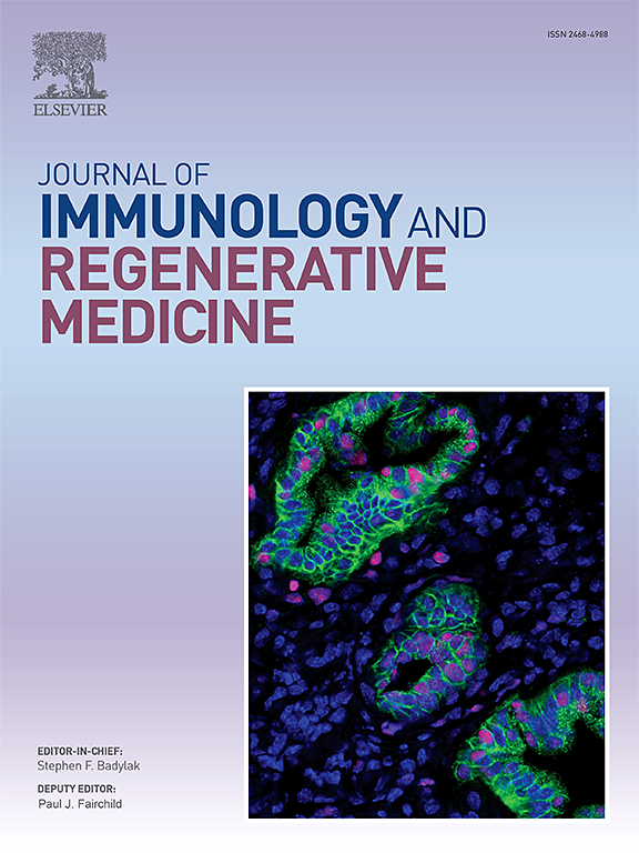 Go to journal home page - Journal of Immunology and Regenerative Medicine